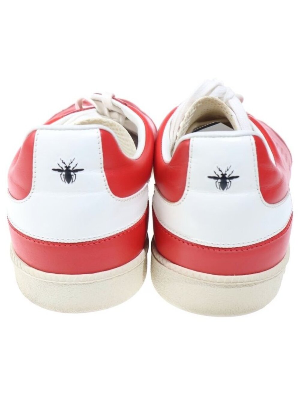 Dior German Trainer Low Cut Leather Sneakers Red - Picture 3 of 6